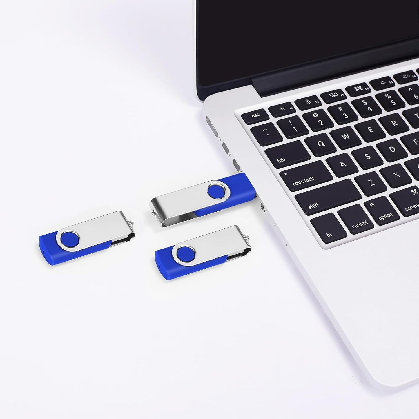 2GB USB Flash Drive Bulk 50-Pack – EASTBULL USB 2.0 Swivel Metal Memory Sticks for Business & School
