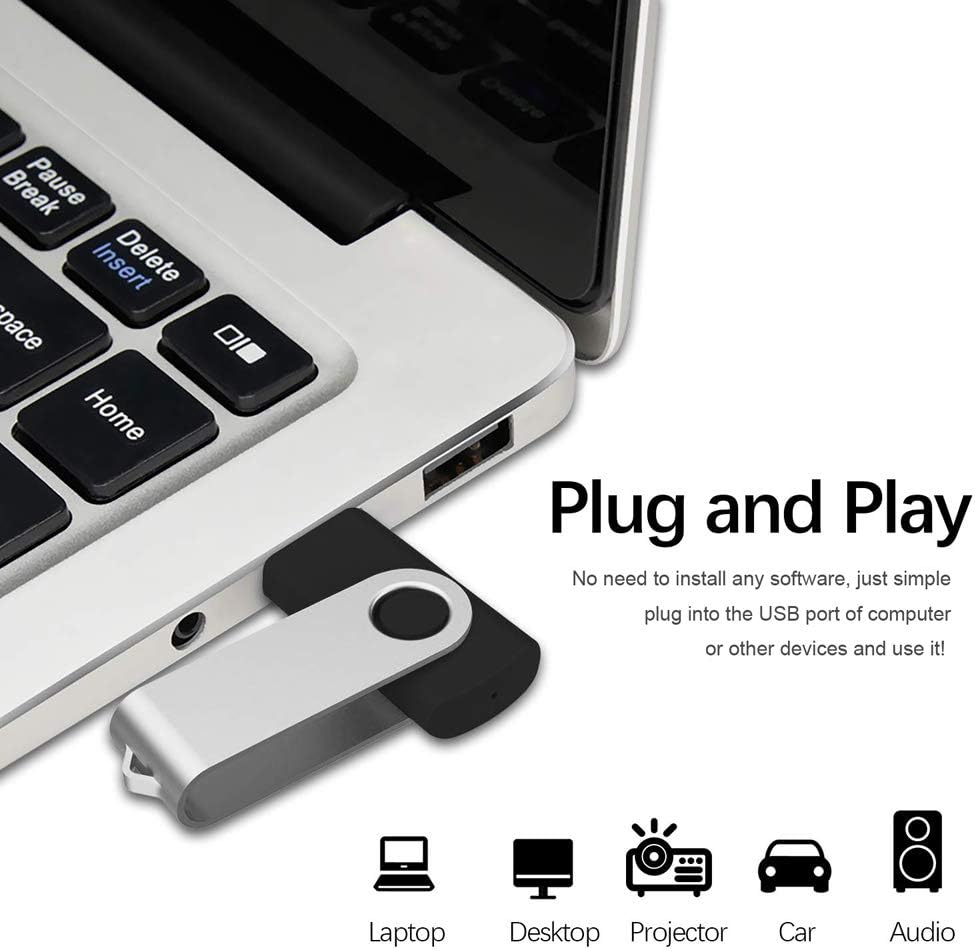 Aiibe 32GB USB Flash Drive Memory Stick Thumb Drive Black