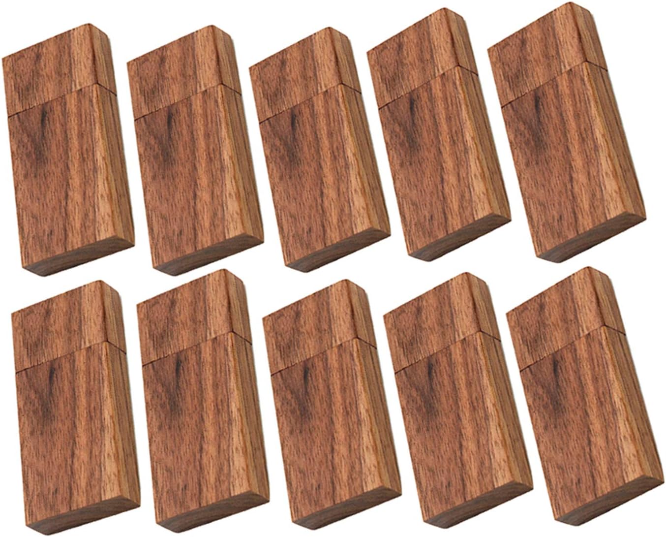 32GB Wooden USB 2.0 Flash Drives – EASTBULL 10-Pack Walnut Memory Sticks for File Storage & Sharing