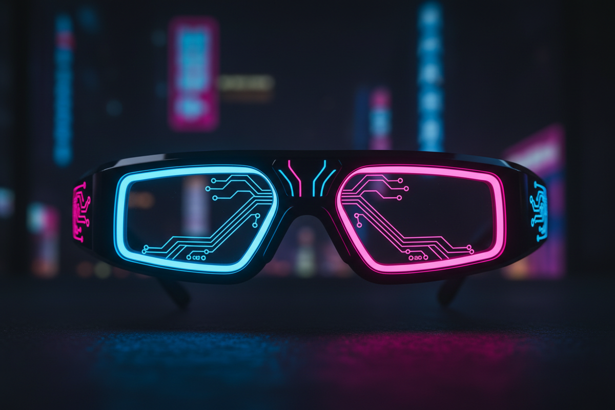 Cyberpunk LED glasses 2026