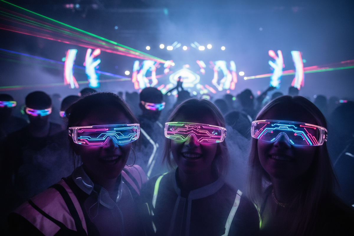 LED glasses are taking over EDM festivals and raves. Discover beat-sync glow, all-night comfort, and customizable styles for dance floors.