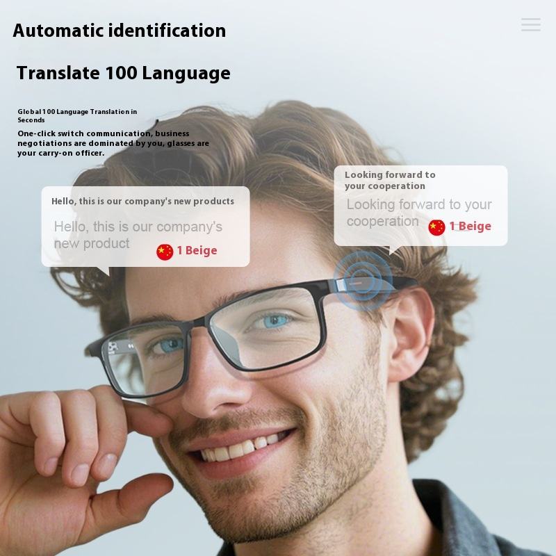 G07 AI Smart Translation Glasses App Control