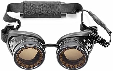 GloFX LED Pixel Pro Goggles [350+ Epic Modes] - Programmable Rechargeable Light Up EDM Festival Rave Party Sunglasses