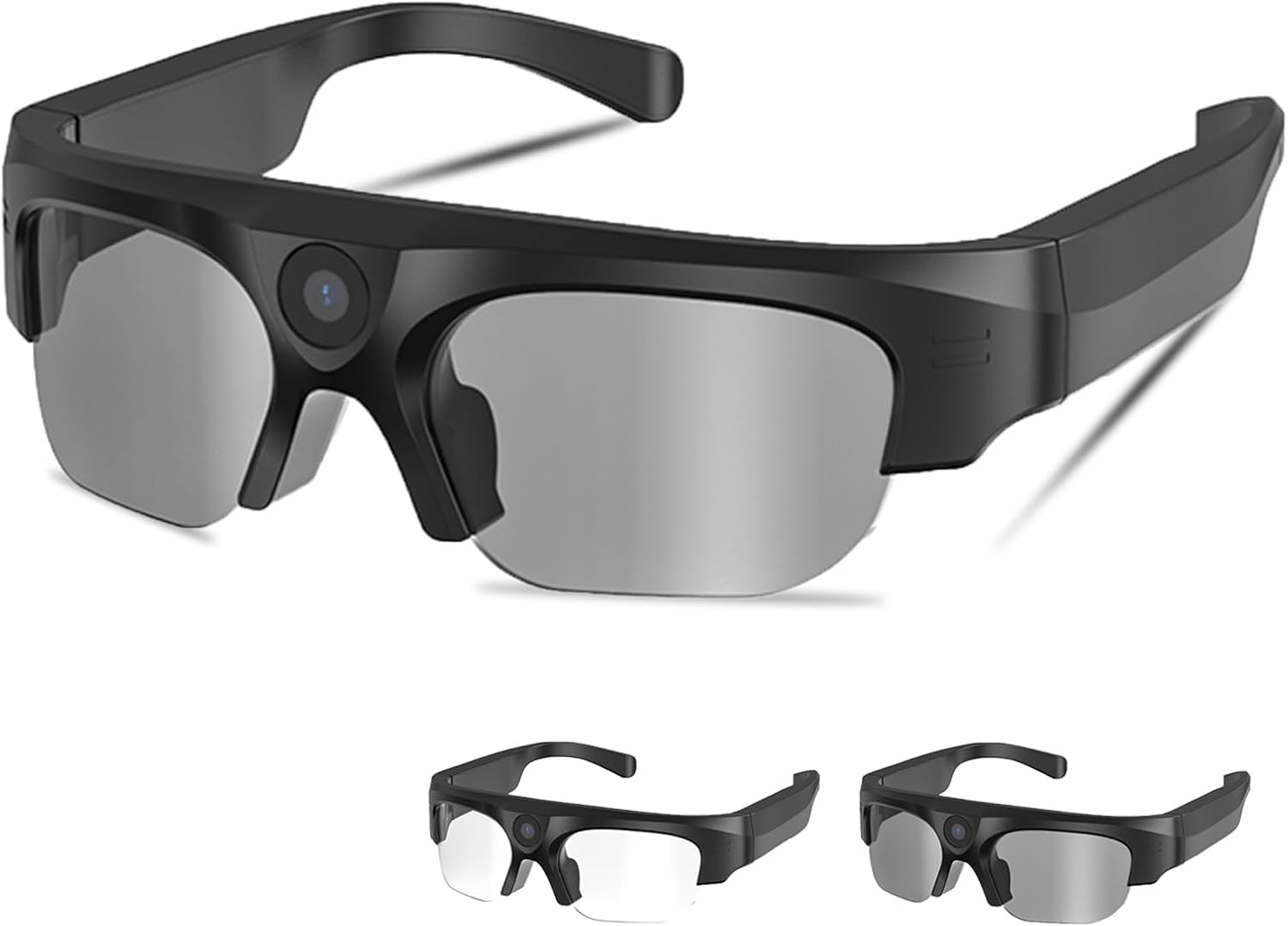 XV16 camera smart glasses 4K Camera Glasses, 2025 AI Smart Sunglasses with Camera, Video Glasses with UV Protection for Outdoor Activities & Travel, Sports & Action Video Cameras
