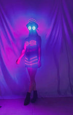 LED Goggles Glasses Light Up EDM Colorful Flashing Glow Cyberpunk