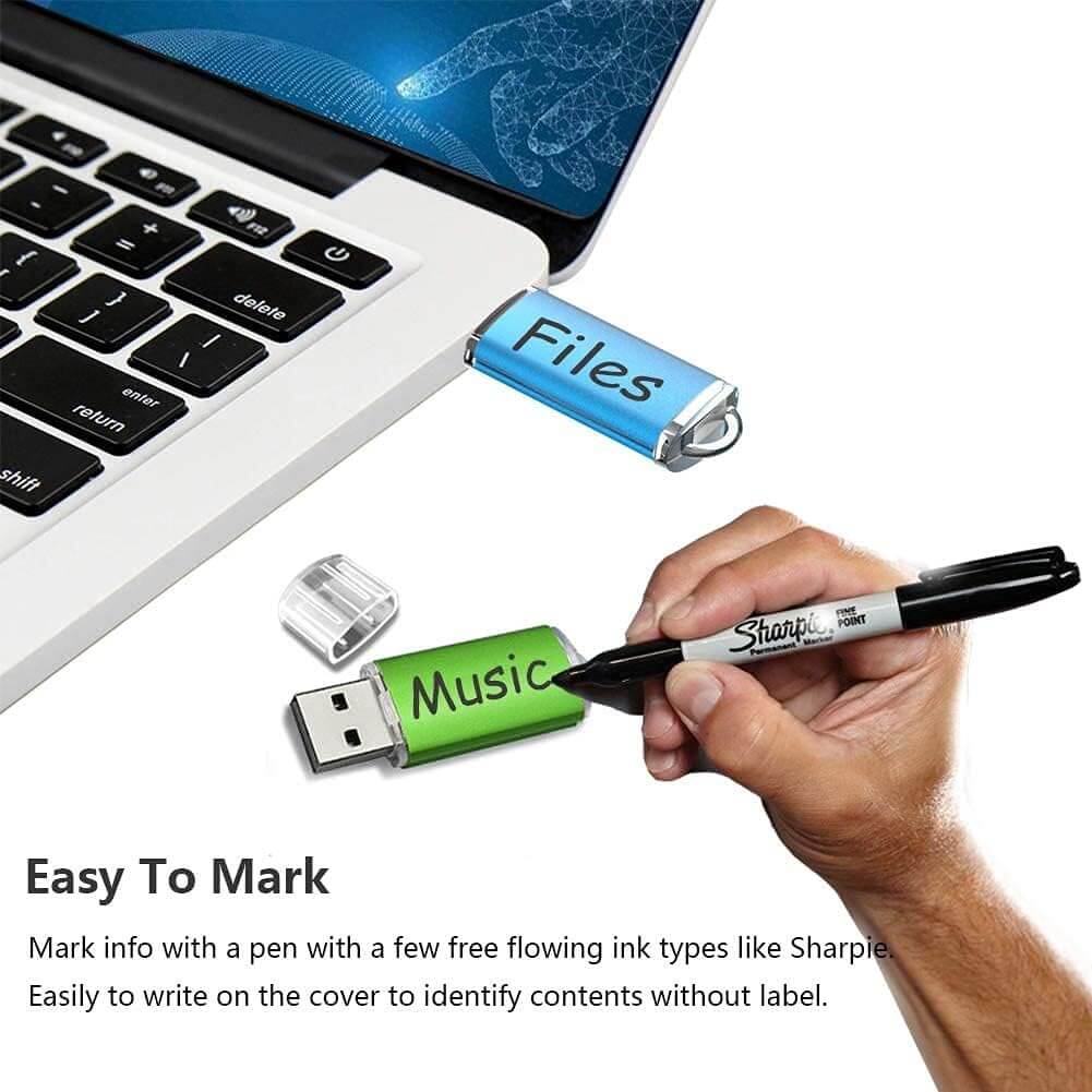5 Pack 64GB USB Flash Drive USB 2.0 Thumb Drive Flash Memory Stick