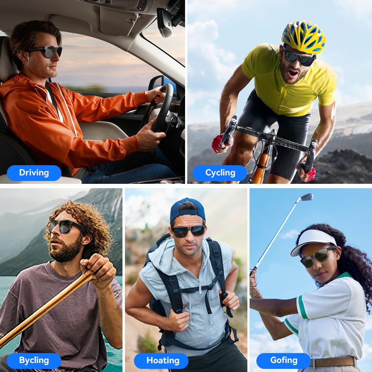 Smart Glasses for Women Men,Bluetooth Glasses with Photochromic Lenses,Built-in Mic & Speakers,Anti-Blue Light Lens with Hands-Free Listening Voice Control,Perfect for Indoor Outdoor