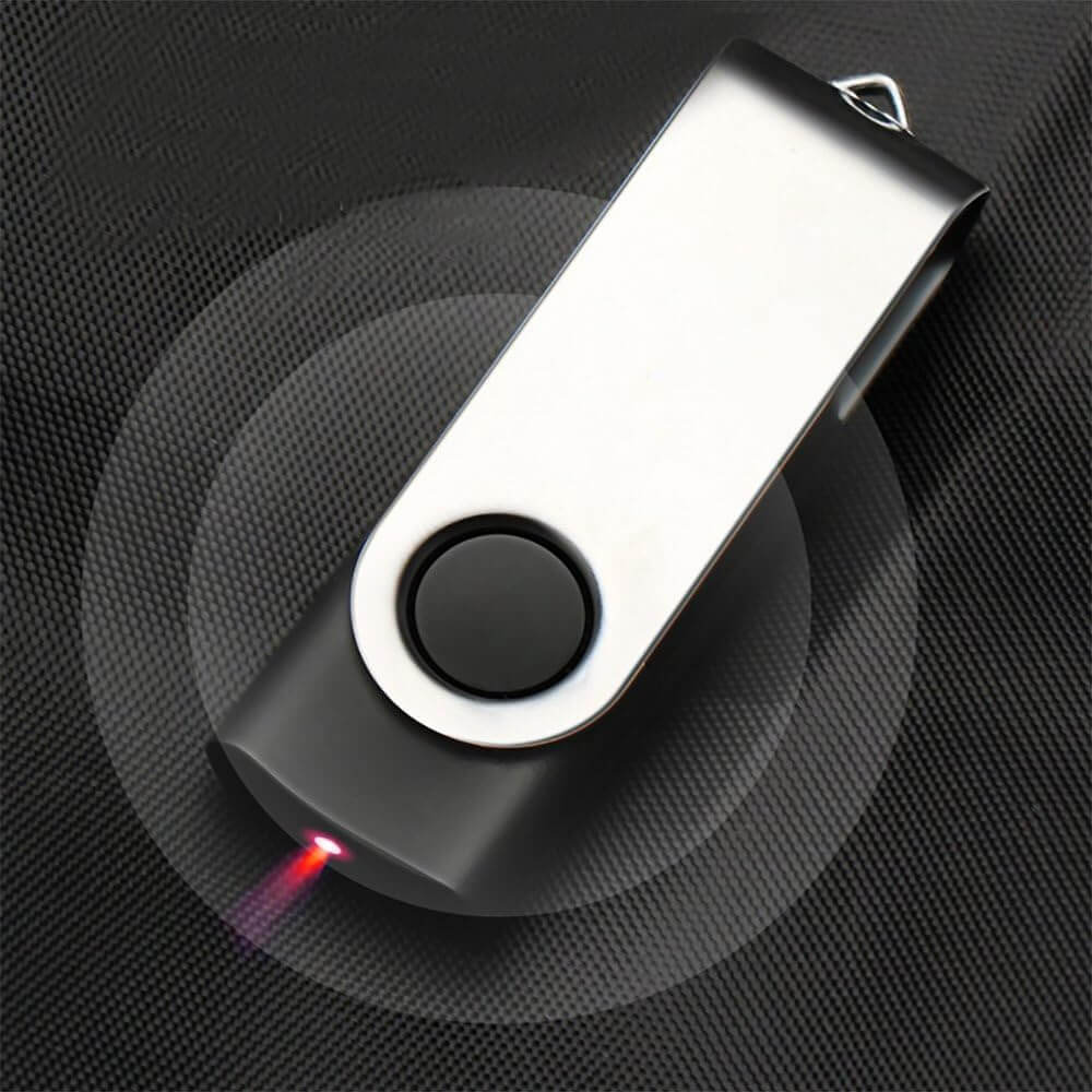 USB Flash Drive 2GB swivel thumb drive with a shiny casing and LED indicator.