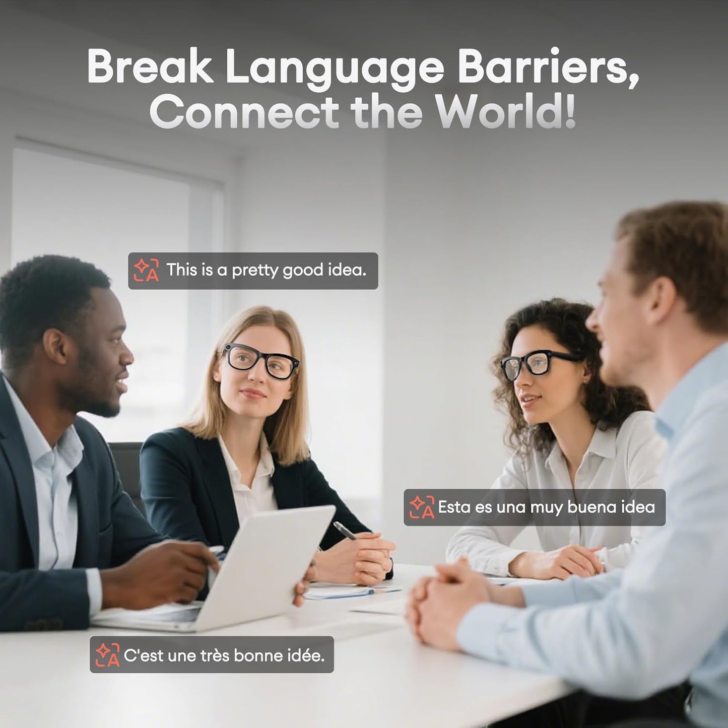 M01Pro Smart Camera Glasses – 1080P HD AI Video Glasses with Dual Mic