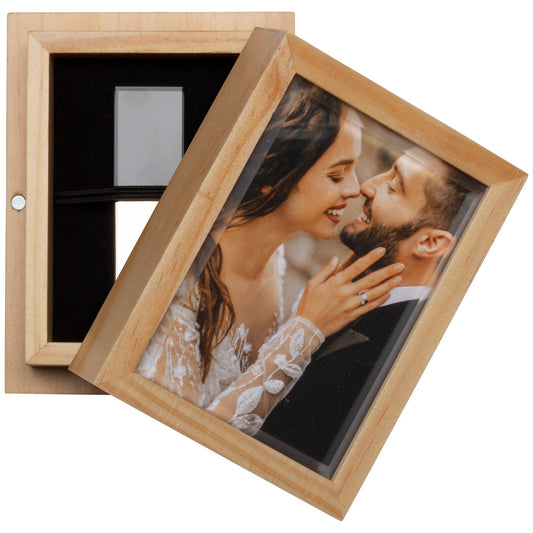Wooden USB Flash Drive Gift Box with Photo Frame – Neil Enterprises Elite Series