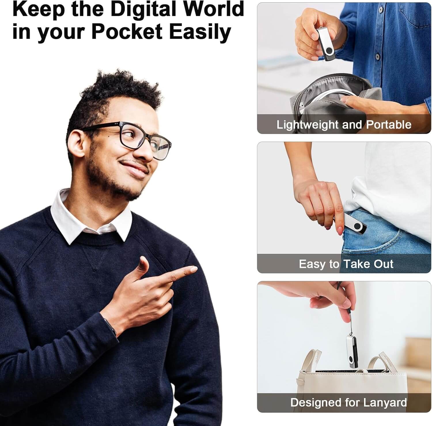 8GB Flash Drive 10 Pack Bulk USB Flash Drives, USB2.0 Thumb Drive