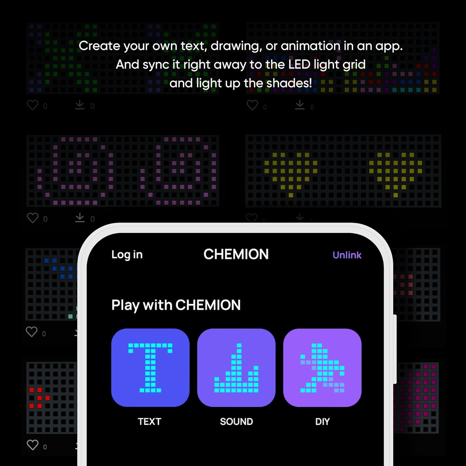 CHEMION LED Glasses for adults, Customizable Bluetooth LED Glasses, Perfect for Christmas, Halloween, and Birthday Parties (Color) (2024 Ver.)