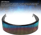 LED Glasses Bluetooth RGB Light Up Smart Glasses 4 Display Modes