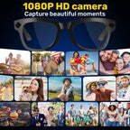 M02 Upgraded AI Smart Glasses – 8MP Camera, 1080P Video, Audio, Real-Time Translation